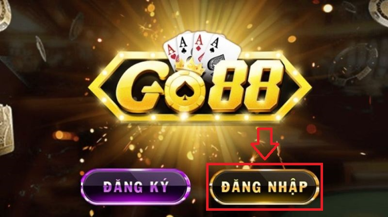 Anh em nhấn chọn vào mục đăng nhập tại go88