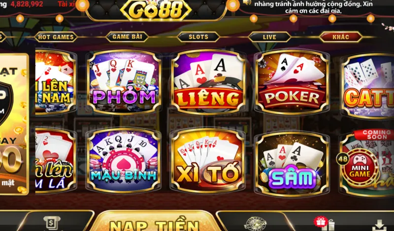 Game bài xì tố go88 được nhiều bet thủ yêu thích và quan tâm