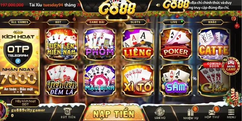 Chơi bài catte go88 cực hiệu quả cho bet thủ 