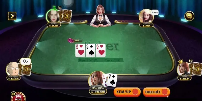 Người chơi Poker sẽ trải qua 5 vòng kịch tính trước khi Showdown 