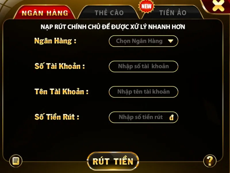 Quy trình giao dịch rút tiền trên go88 bằng tiền ảo